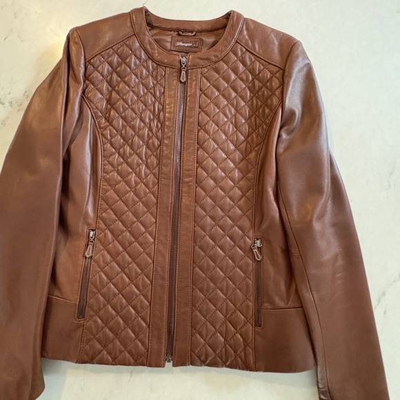J. McLaughlin Quilted Leather Short Jacket - Picture 5 of 15